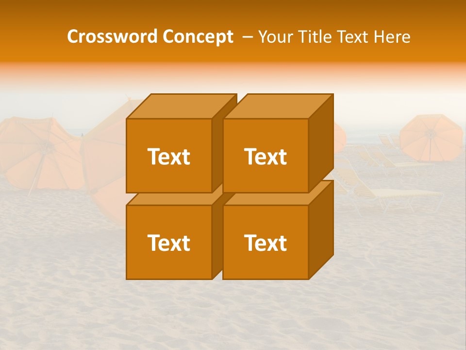 Relaxation Sand Places PowerPoint Template