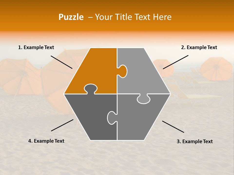 Relaxation Sand Places PowerPoint Template