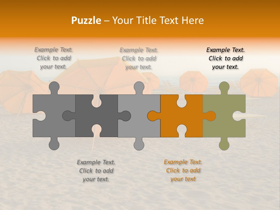 Relaxation Sand Places PowerPoint Template