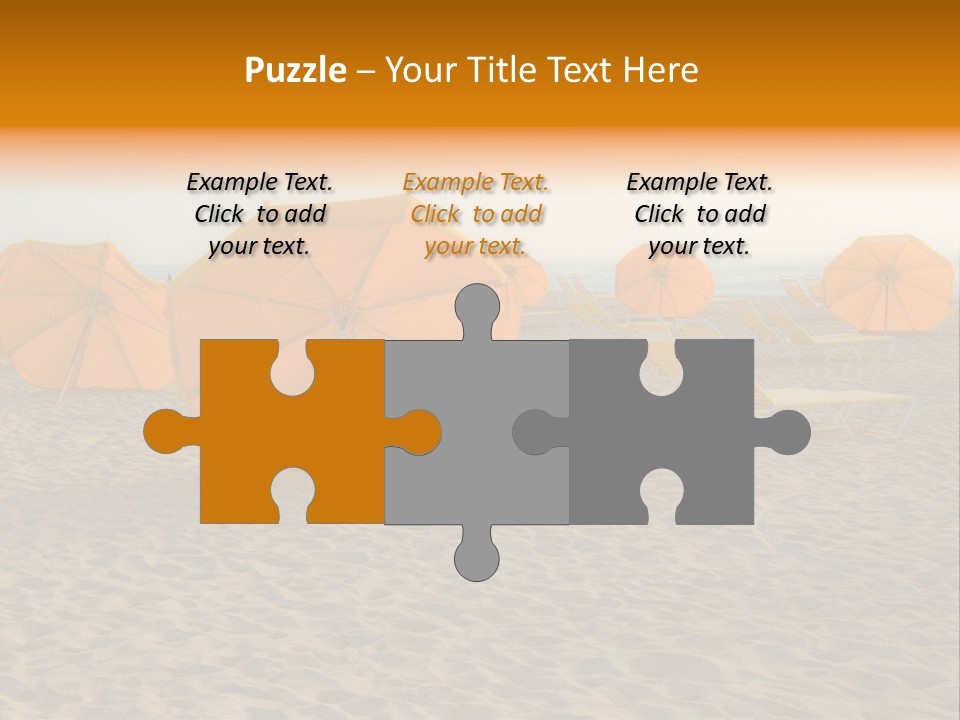 Relaxation Sand Places PowerPoint Template