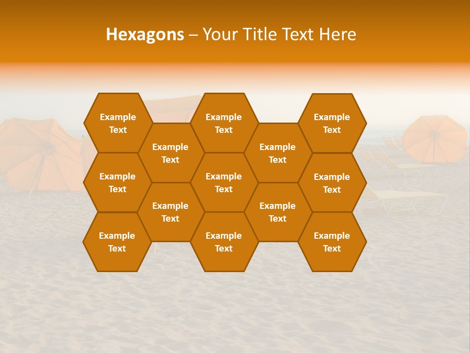 Relaxation Sand Places PowerPoint Template