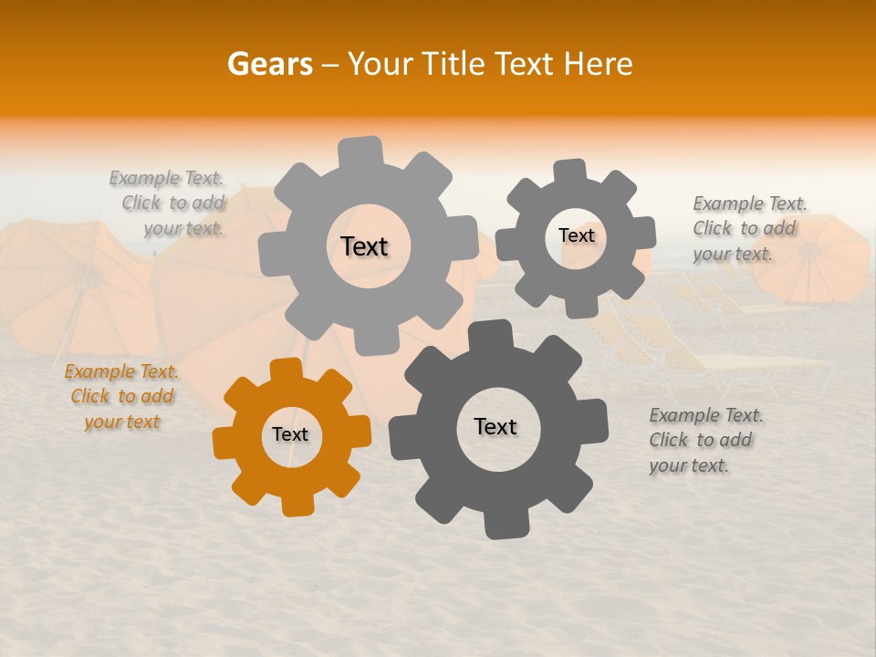 Relaxation Sand Places PowerPoint Template