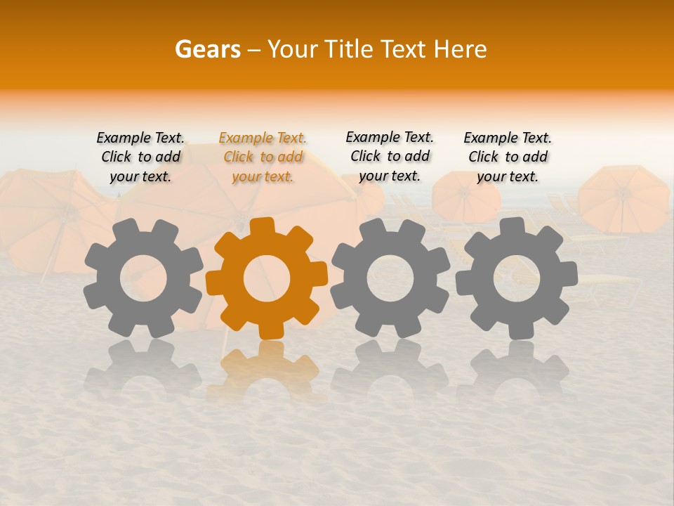 Relaxation Sand Places PowerPoint Template