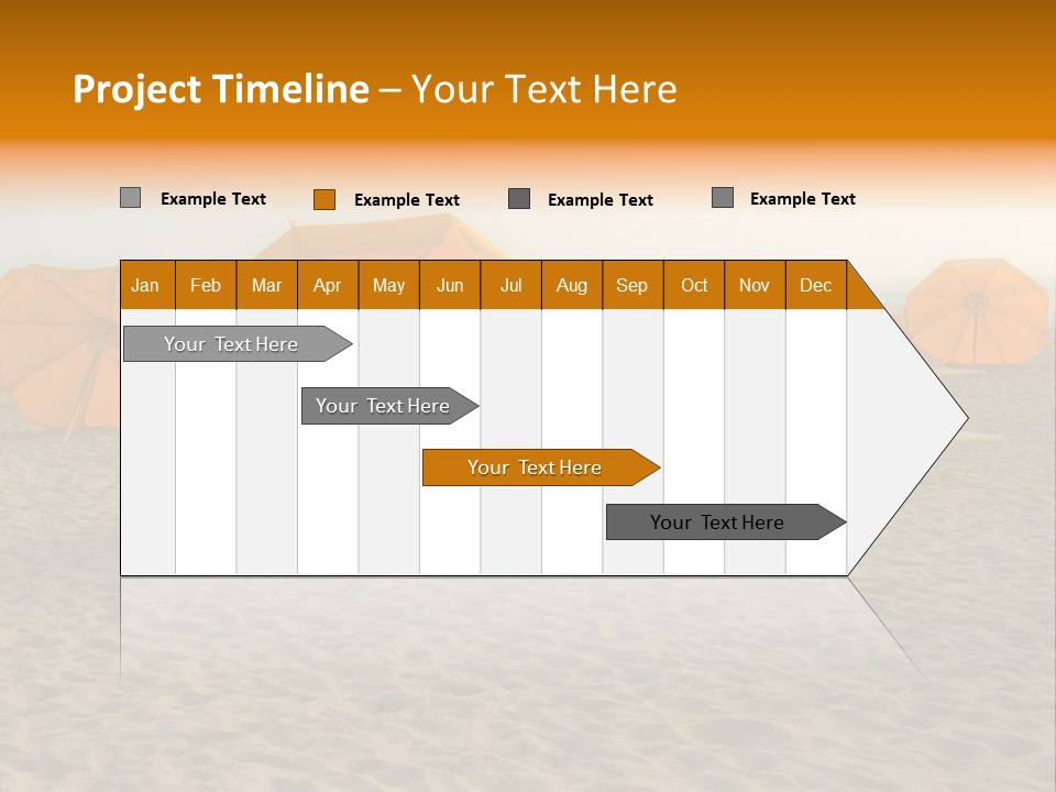 Relaxation Sand Places PowerPoint Template