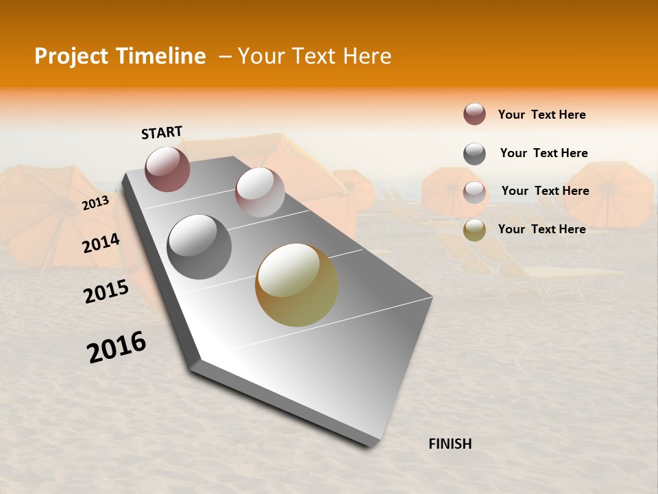 Relaxation Sand Places PowerPoint Template