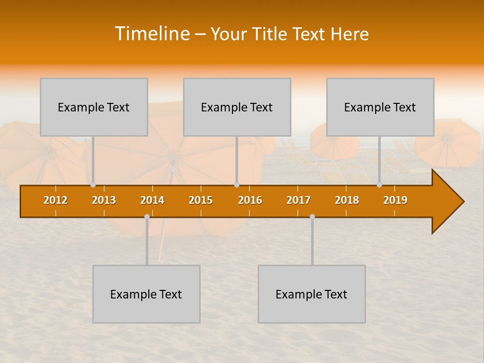 Relaxation Sand Places PowerPoint Template