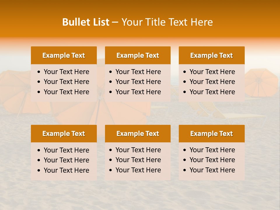 Relaxation Sand Places PowerPoint Template