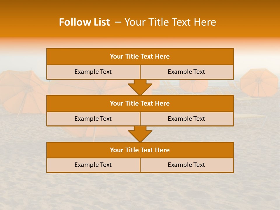 Relaxation Sand Places PowerPoint Template