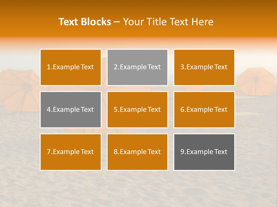 Relaxation Sand Places PowerPoint Template