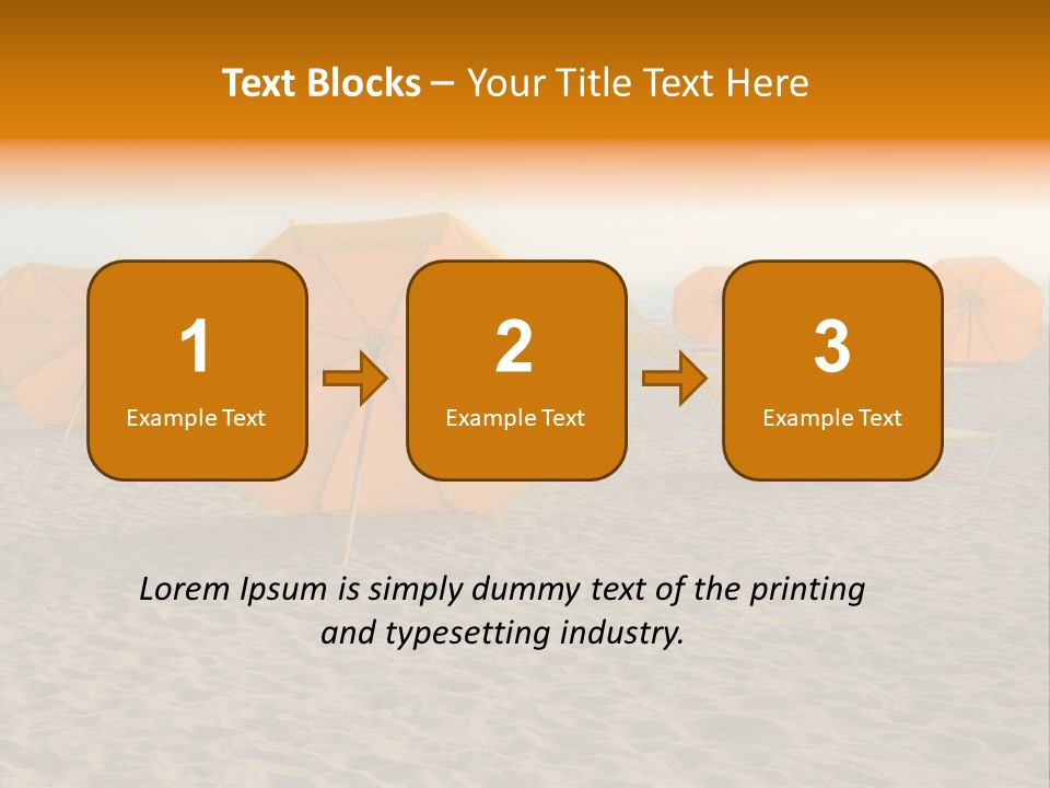 Relaxation Sand Places PowerPoint Template
