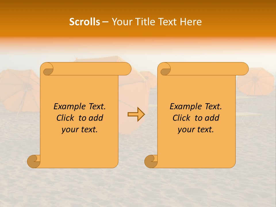 Relaxation Sand Places PowerPoint Template