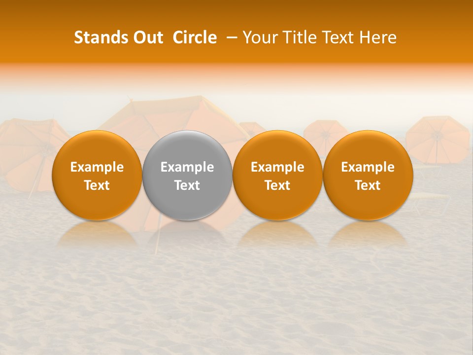 Relaxation Sand Places PowerPoint Template