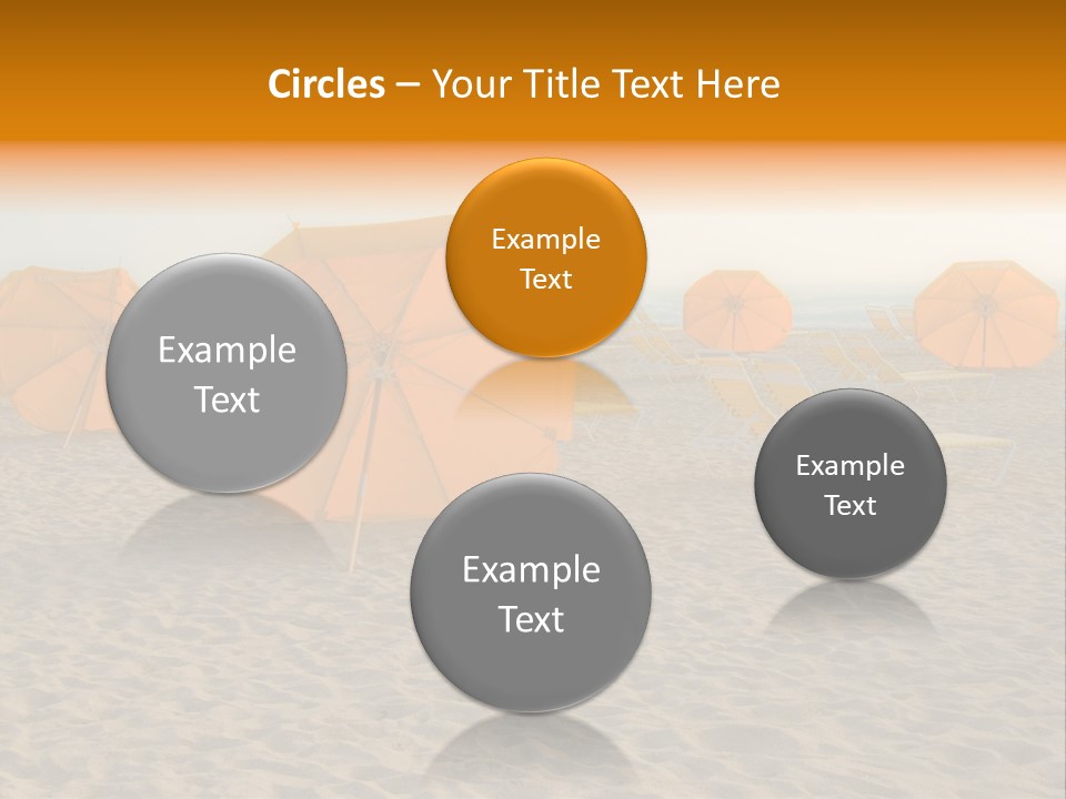 Relaxation Sand Places PowerPoint Template