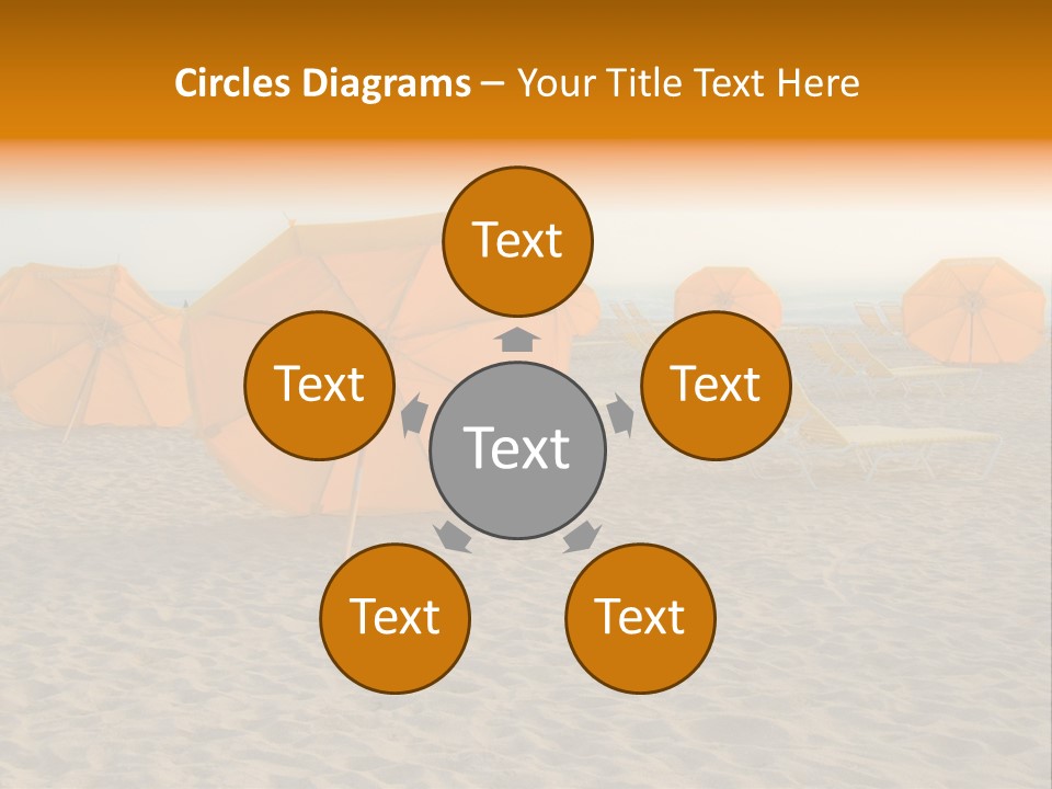 Relaxation Sand Places PowerPoint Template