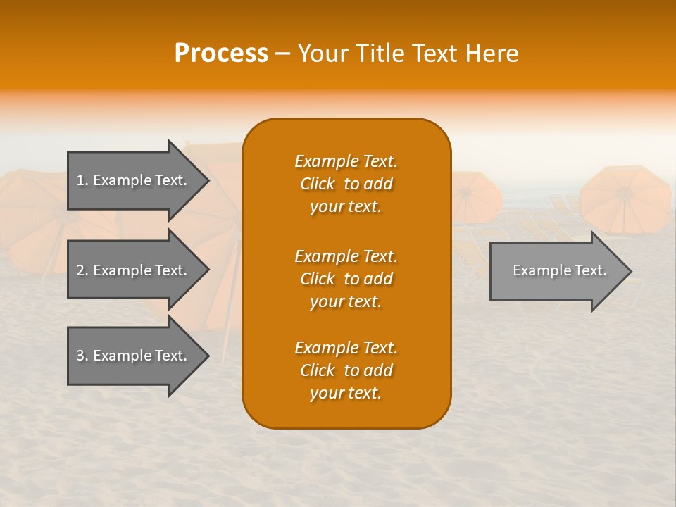 Relaxation Sand Places PowerPoint Template