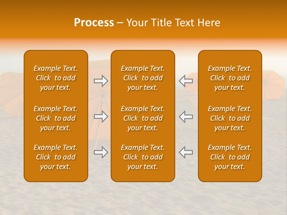 Relaxation Sand Places PowerPoint Template
