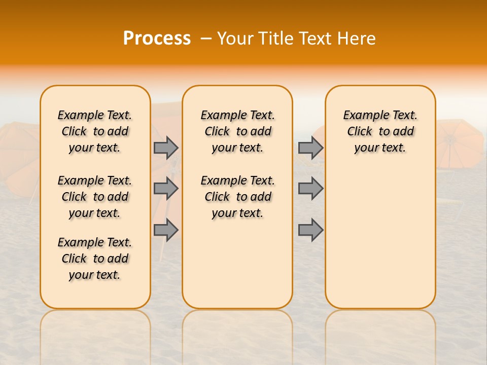 Relaxation Sand Places PowerPoint Template
