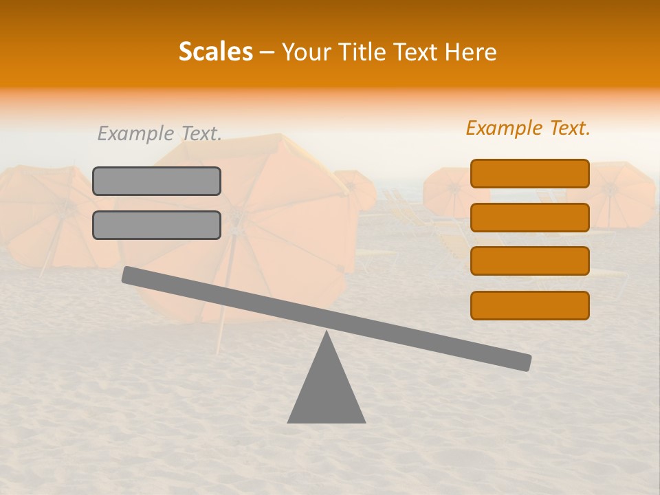 Relaxation Sand Places PowerPoint Template