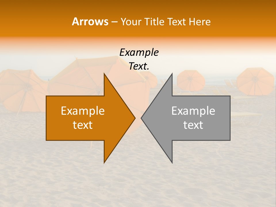 Relaxation Sand Places PowerPoint Template