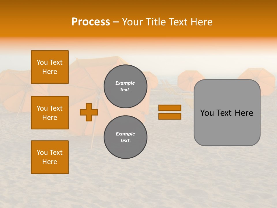 Relaxation Sand Places PowerPoint Template