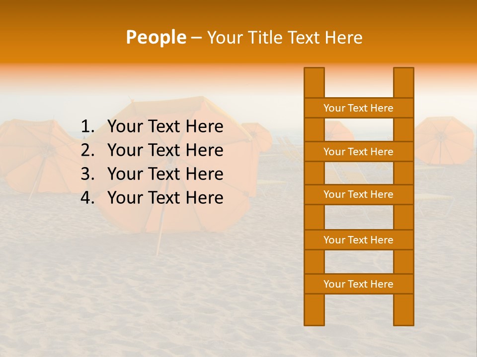 Relaxation Sand Places PowerPoint Template