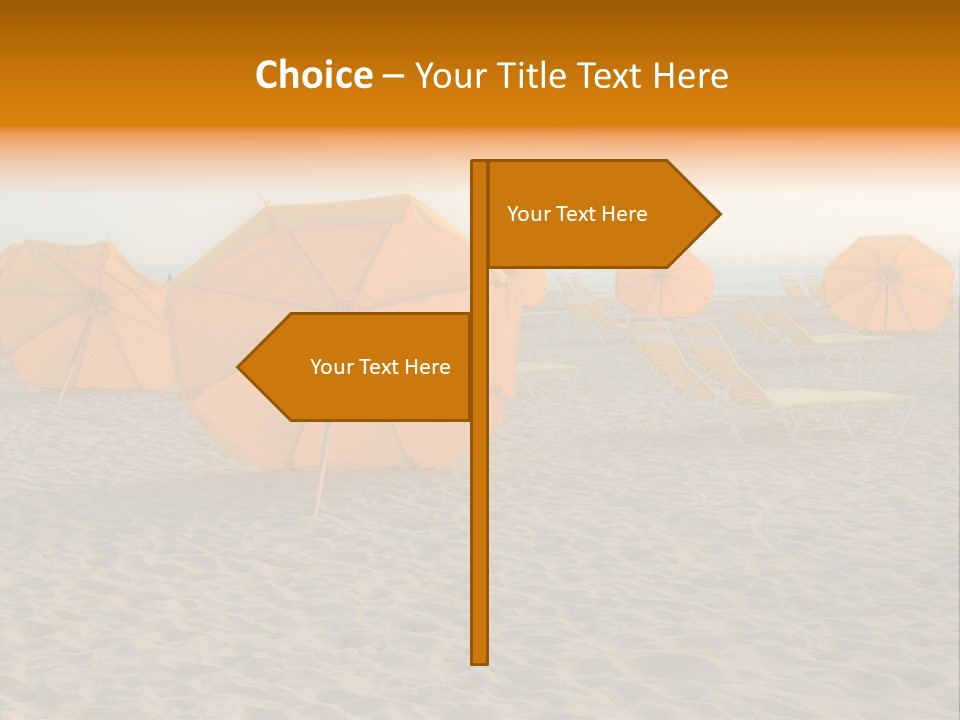 Relaxation Sand Places PowerPoint Template