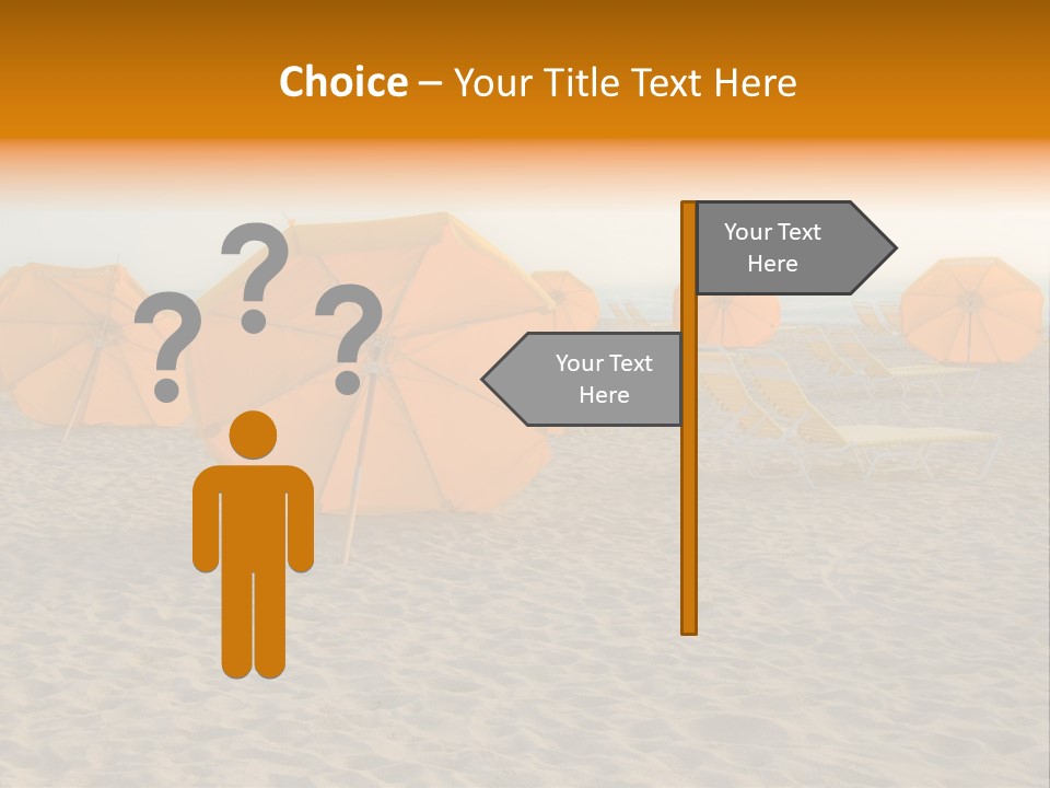 Relaxation Sand Places PowerPoint Template