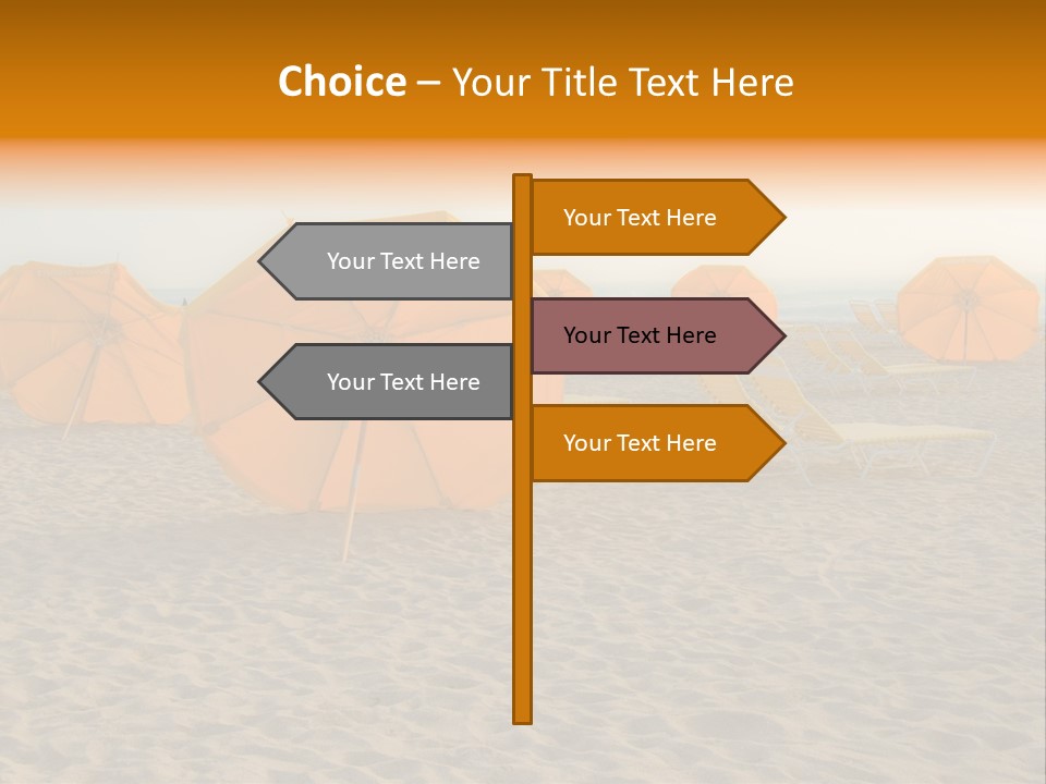 Relaxation Sand Places PowerPoint Template