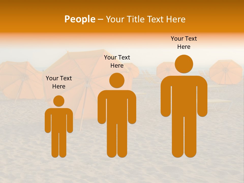 Relaxation Sand Places PowerPoint Template