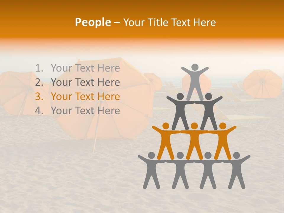 Relaxation Sand Places PowerPoint Template