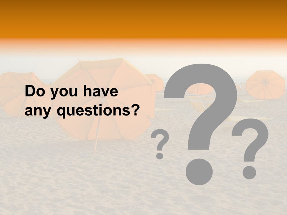 Relaxation Sand Places PowerPoint Template