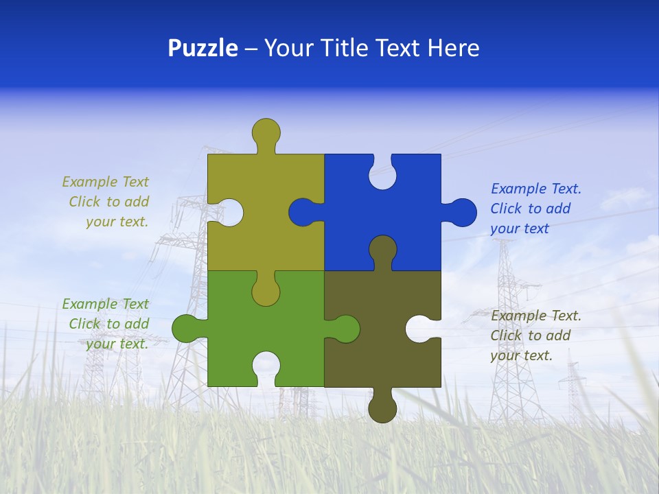 Rubber Background Studs PowerPoint Template