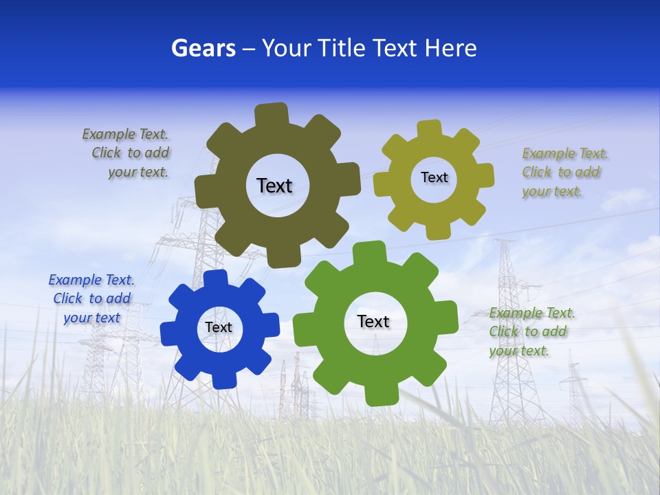 Rubber Background Studs PowerPoint Template