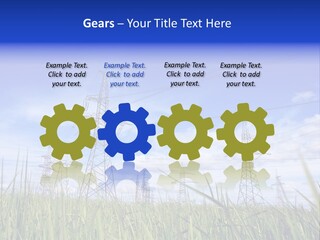 Rubber Background Studs PowerPoint Template