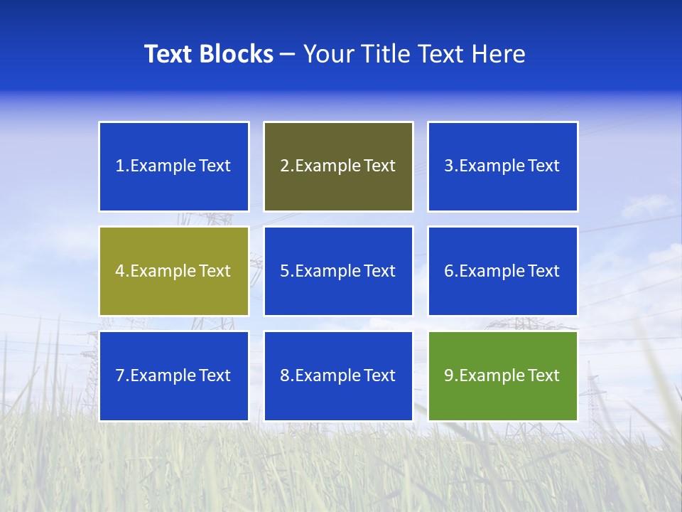 Rubber Background Studs PowerPoint Template