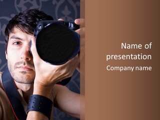 Dslr Lens Technology PowerPoint Template