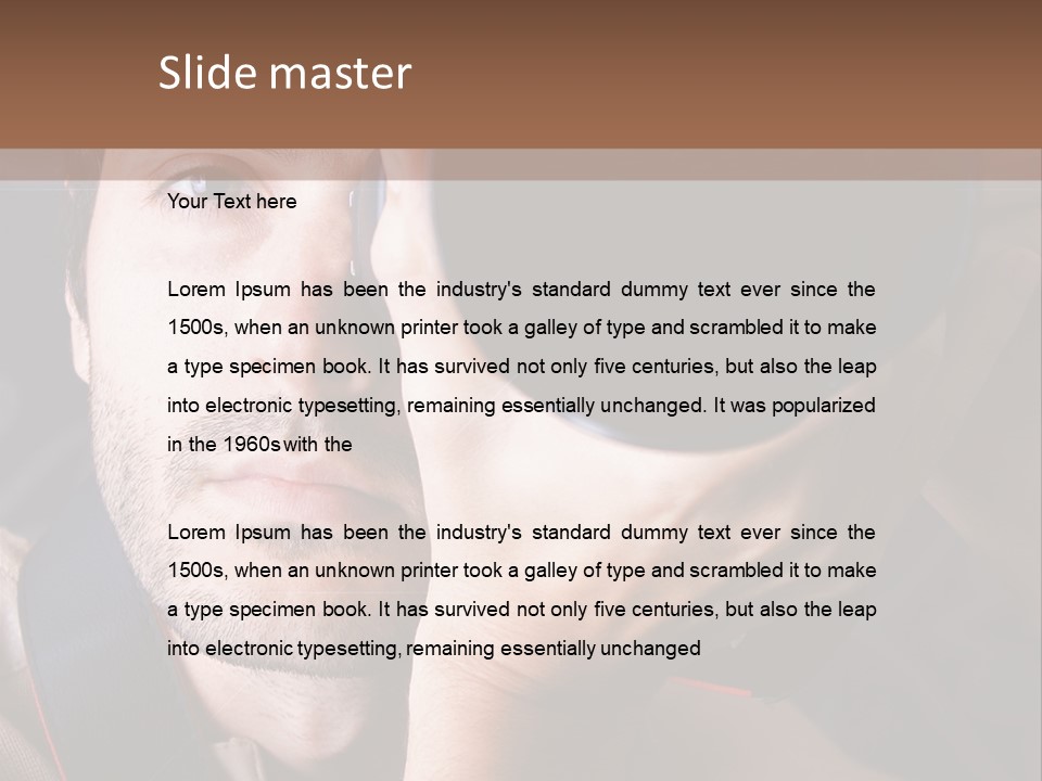 Dslr Lens Technology PowerPoint Template