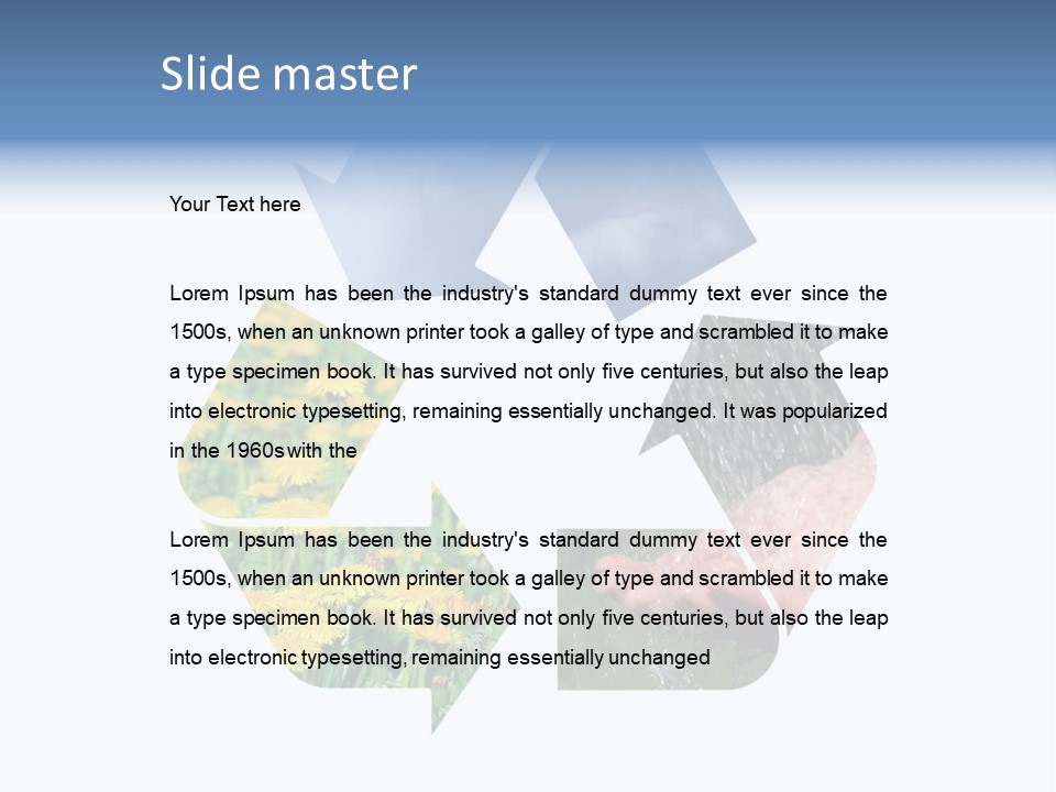 Reusable Clouds Ecology PowerPoint Template