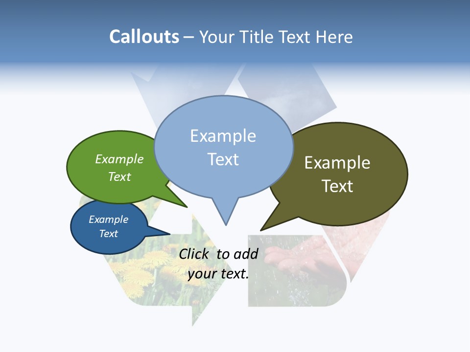 Reusable Clouds Ecology PowerPoint Template
