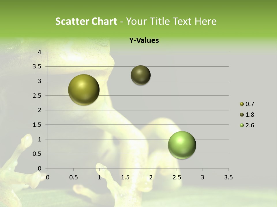 A Green Frog Sitting On Top Of A Leaf PowerPoint Template
