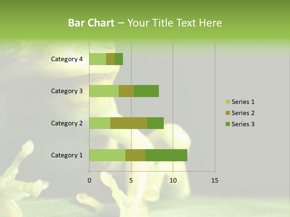 A Green Frog Sitting On Top Of A Leaf PowerPoint Template