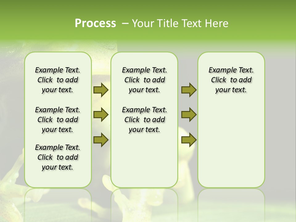 A Green Frog Sitting On Top Of A Leaf PowerPoint Template