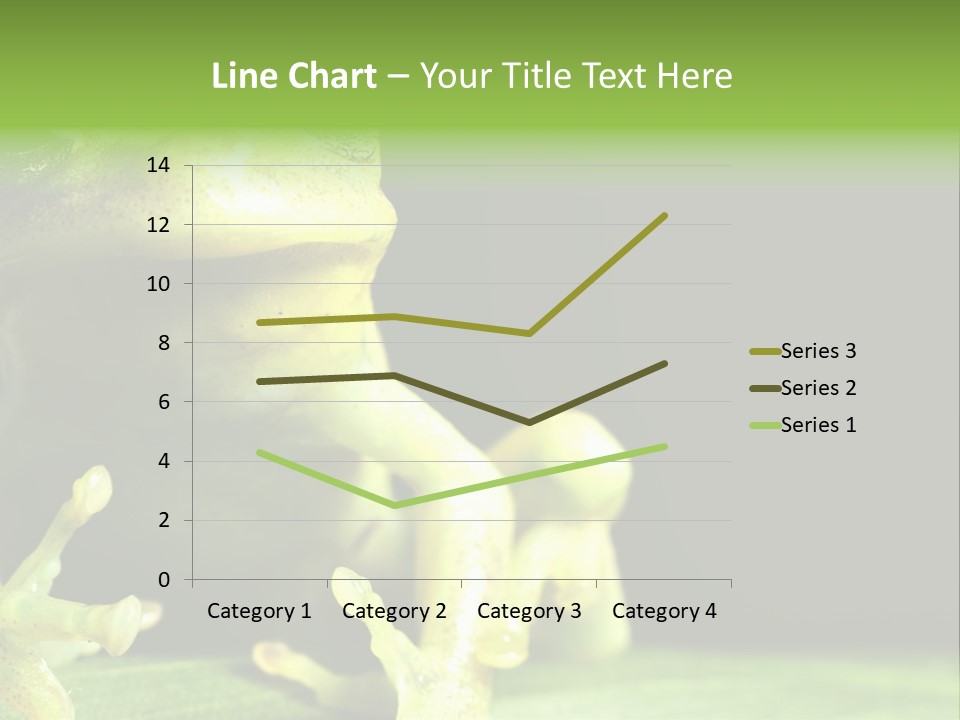 A Green Frog Sitting On Top Of A Leaf PowerPoint Template