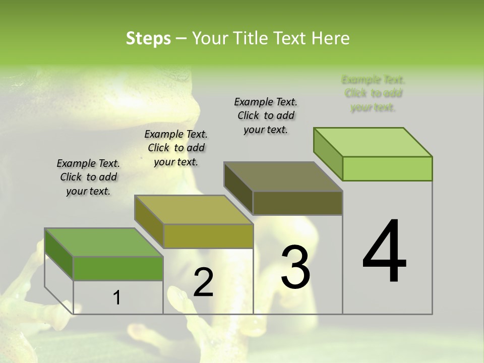 A Green Frog Sitting On Top Of A Leaf PowerPoint Template