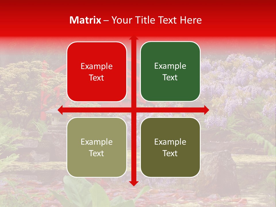 Pond House Garden PowerPoint Template