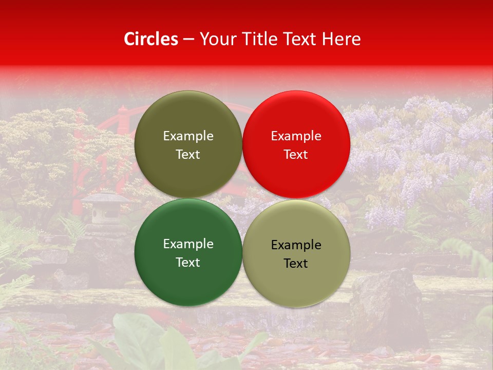 Pond House Garden PowerPoint Template