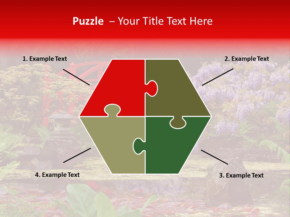 Pond House Garden PowerPoint Template