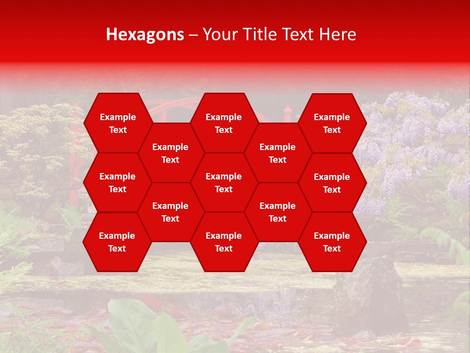 Pond House Garden PowerPoint Template