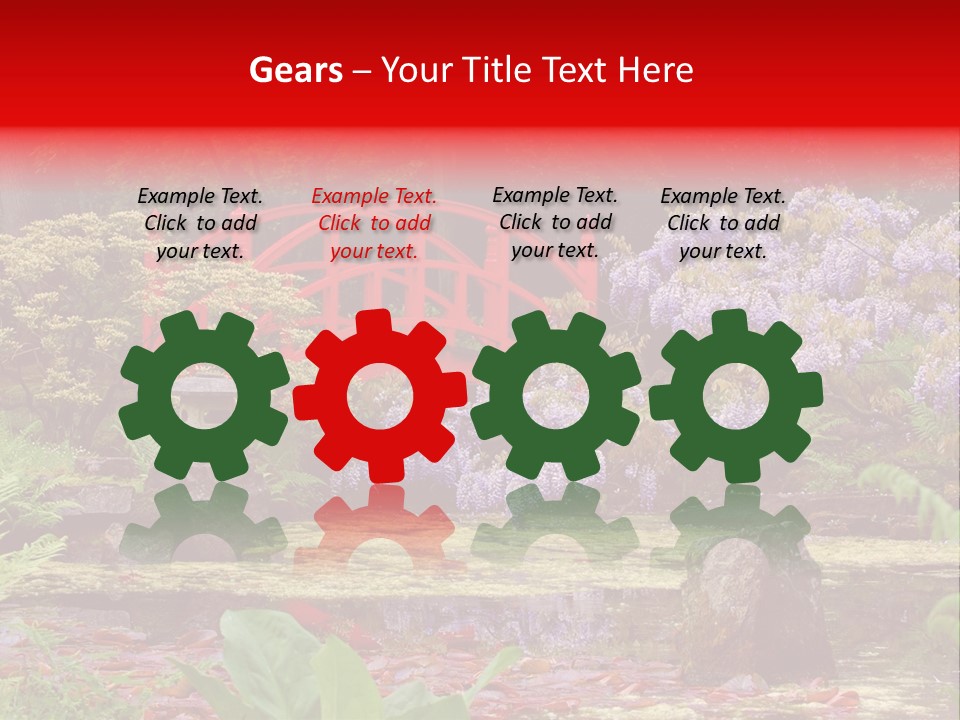 Pond House Garden PowerPoint Template