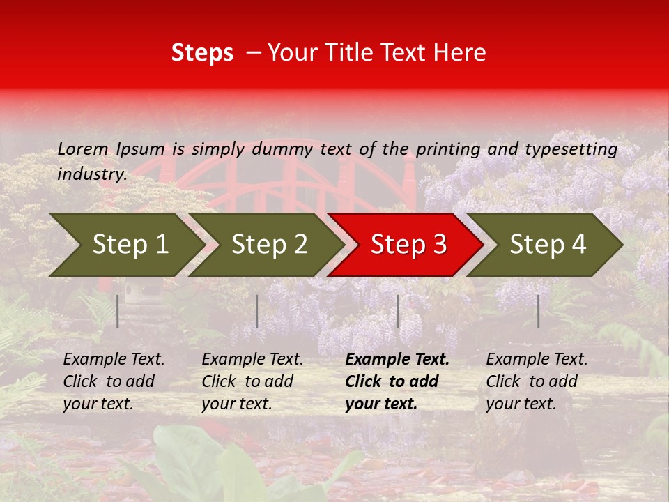 Pond House Garden PowerPoint Template